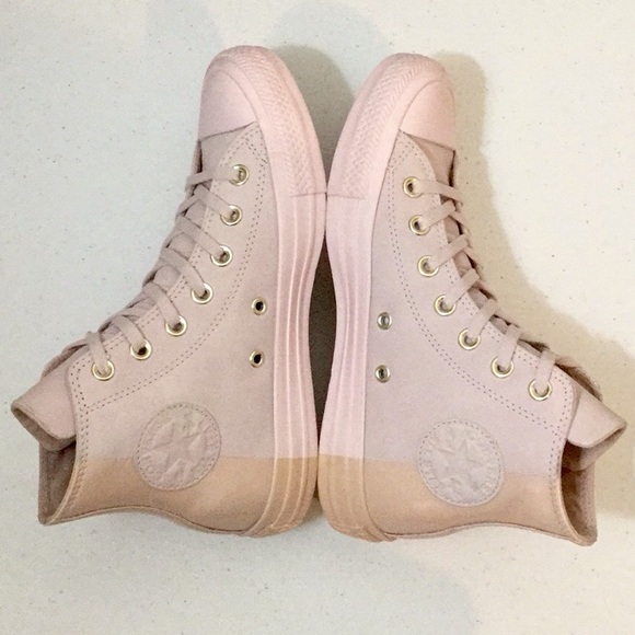 blush high top converse